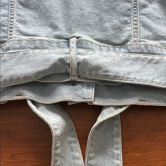 Lauren Conrad Light Blue Denim With Tie Women's Jacket size xl - Picture 10 of 10